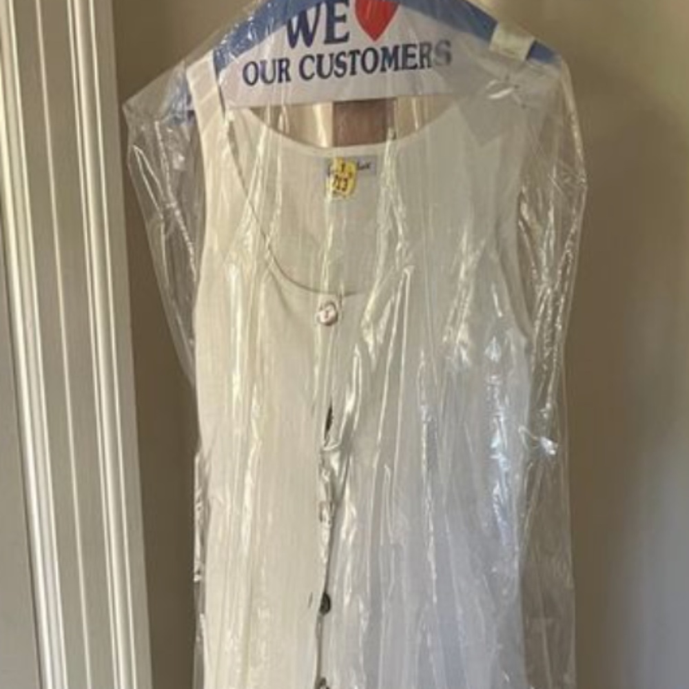 Clare DeLune White Linen Dress, Made in Ireland